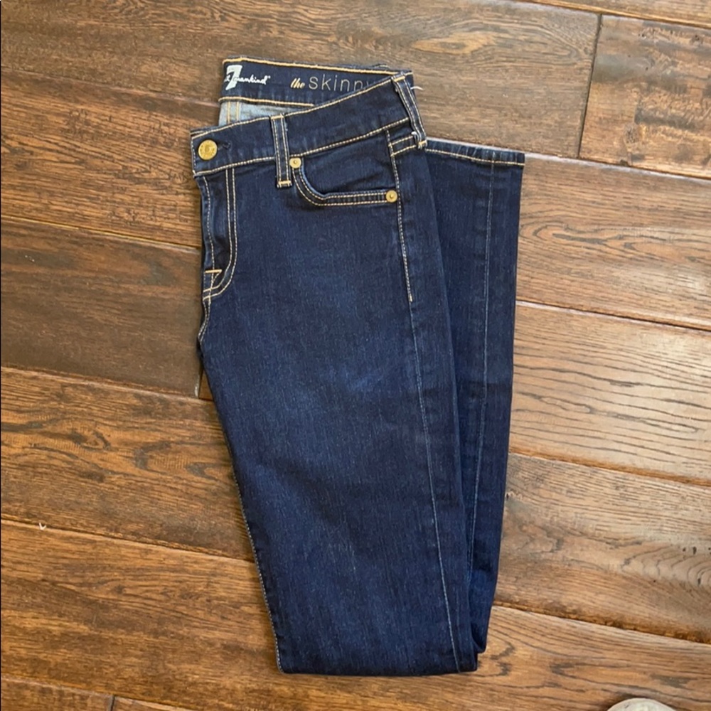 7 FOR ALL MANKIND the skinny sz 25 low waist